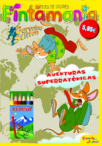 Pintamanía lápices de colores. Aventuras superratónicas