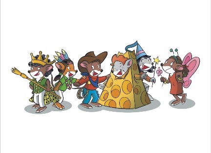 ¡Todos los ratoncitos disfrazados por Carnaval!