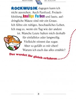 Mein Name ist Stilton, Geronimo Stilton (Band 1)