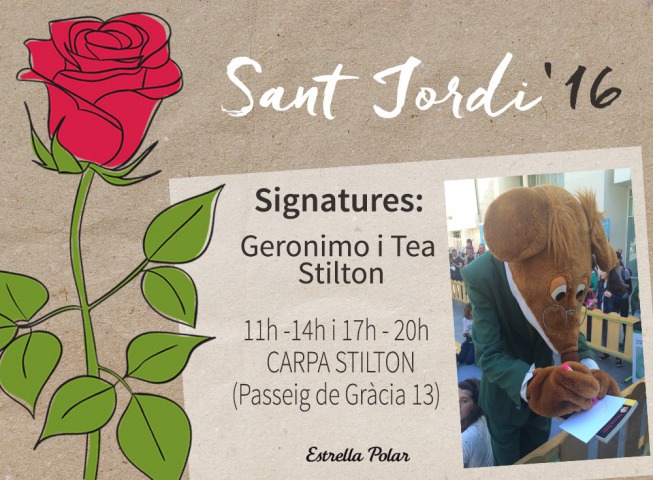 Demà tenim una cita per Sant Jordi!!