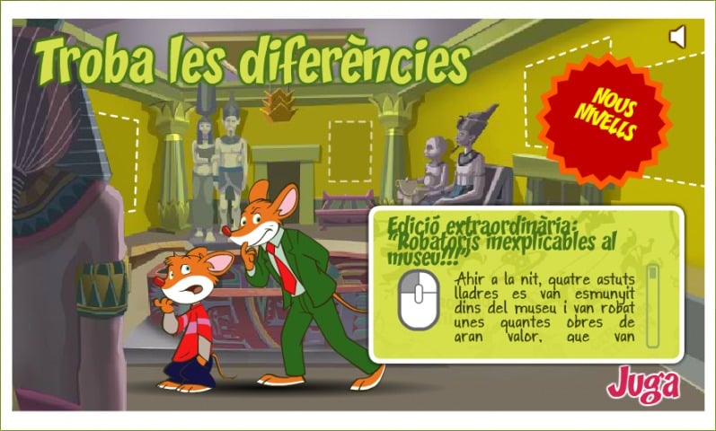 Què rosegadors?! Que dormiu o què?! O és que esteu jugant amb els nous nivells de la secció 'Juga'?