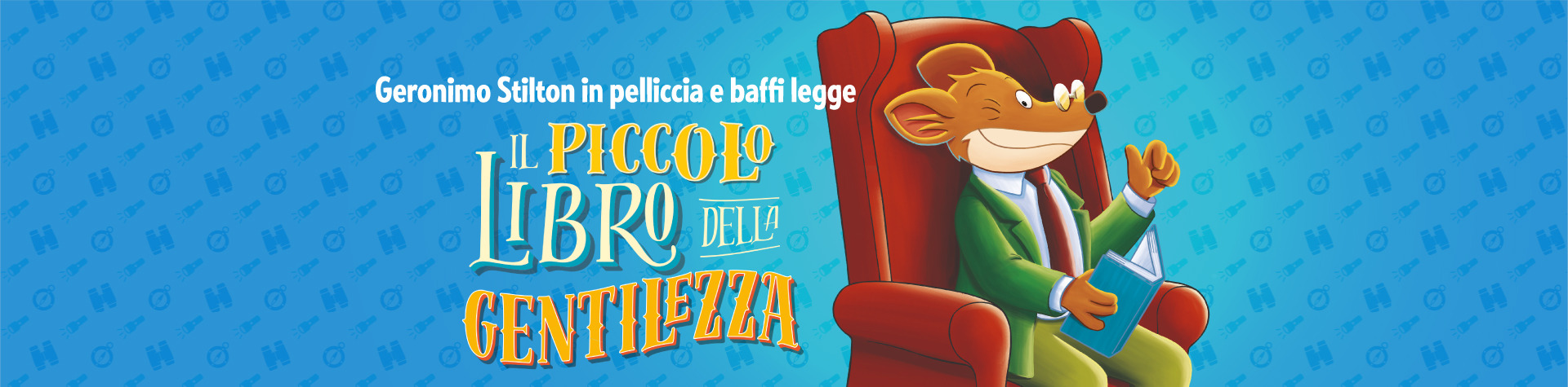 Geronimo legge Il piccolo libro della gentilezza