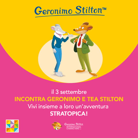 Incontra Geronimo e Tea Stilton al Castel Guelfo Outlet!