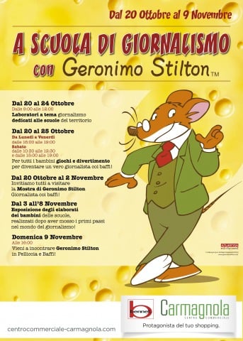 A scuola di giornalismo con Geronimo Stilton, a Carmagnola!
