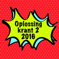 Krant 2 - 2016 oplossingen