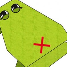 Origami kikker
