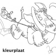 Wat moet ik met een mammoet? kleurplaten