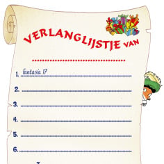 Sinterklaas verlanglijstje