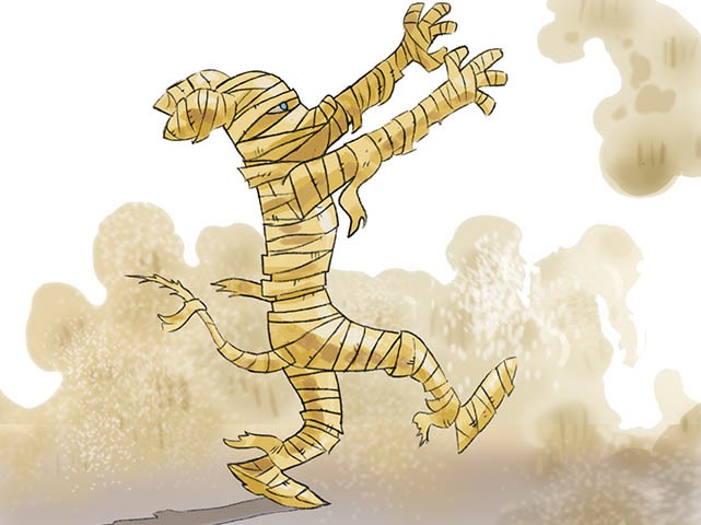 Op zoek naar de dolgedraaide mummie!