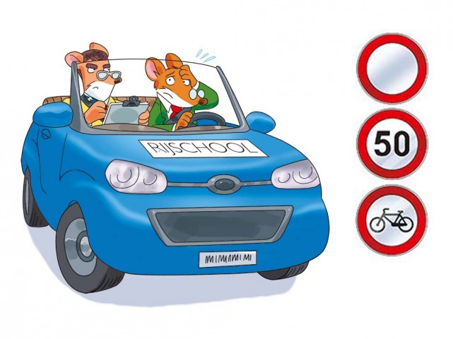 Geronimo veilig in het verkeer