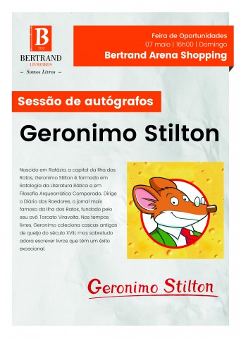 Sessão de Autógrafos com o Geronimo Stilton