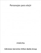 mielcita - Personajes para elejir