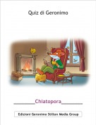 ________Chiatopora_________ - Quiz di Geronimo