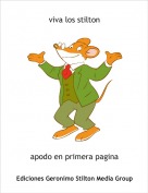 apodo en primera pagina - viva los stilton
