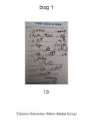 t.b - blog 1
