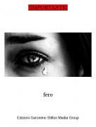 fero - !IMPORTANTE!