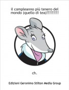 ch. - il compleanno pi&ugrave; tenero del mondo (quello di tea)!!!!!!!!!