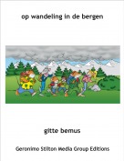 gitte bemus - op wandeling in de bergen