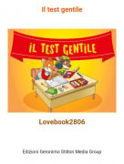 Lovebook2806 - Il test gentile