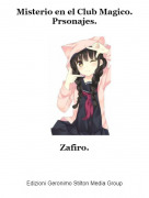 Zafiro. - Misterio en el Club Magico.Prsonajes.