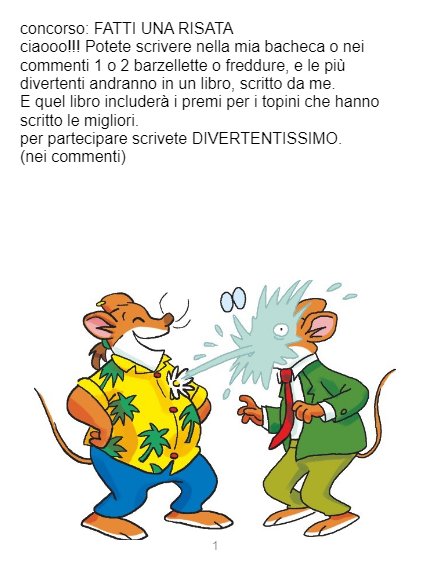 Concorso: Fatti una risata - Geronimo Stilton - self-publishing &  fan-fiction