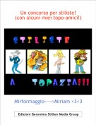 Mirformaggio---->Miriam <3<3 - Un concorso per stiliste! (con alcuni miei topo-amici!)