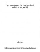 deme - las aventuras de benjamin 4 edicion especial