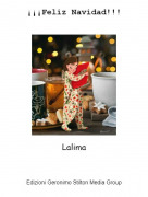 Lalima - &iexcl;&iexcl;&iexcl;Feliz Navidad!!!