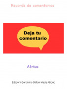 Africa - Records de comentarios