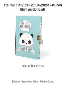 sara topolina - I'ts my diary del 20\04\2023 +nuovi libri pubblicati