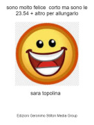 sara topolina - sono molto felice corto ma sono le 23.54 + altro per allungarlo
