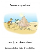 marijn vd niewehuizen - Geronimo op vakansi