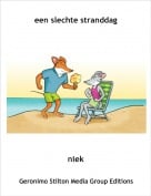 niek - een slechte stranddag