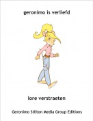 lore verstraeten - geronimo is verliefd