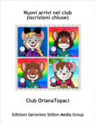 Club OrianaTopaci - Nuovi arrivi nel club (iscrizioni chiuse)