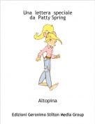 Altopina - Una  lettera  speciale da  Patty Spring