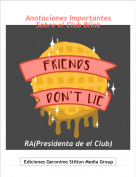 RA(Presidenta de el Club) - Anotaciones ImportantesSobre el Club Blink