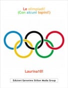 Laurina10! - Le olimpiadi!(Con alcuni topini!)